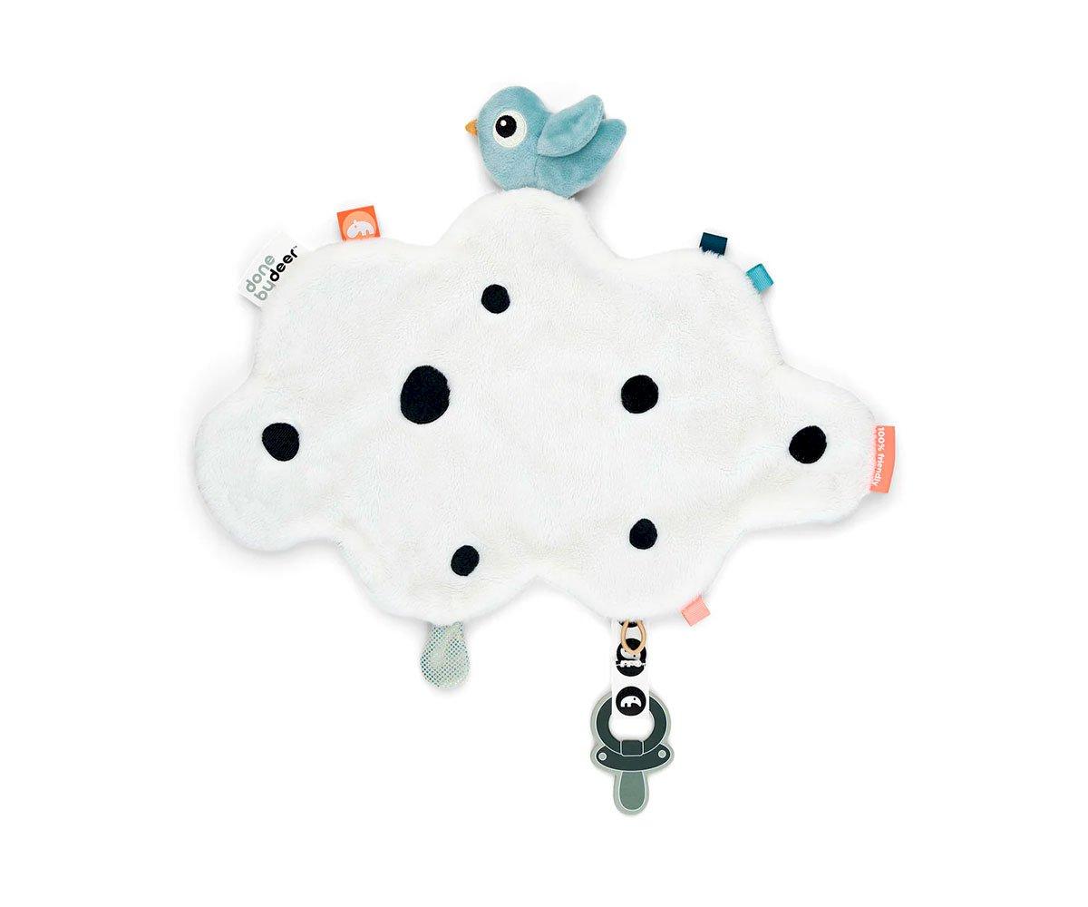 Doudou Portaciuccio Happy Cloud Blue