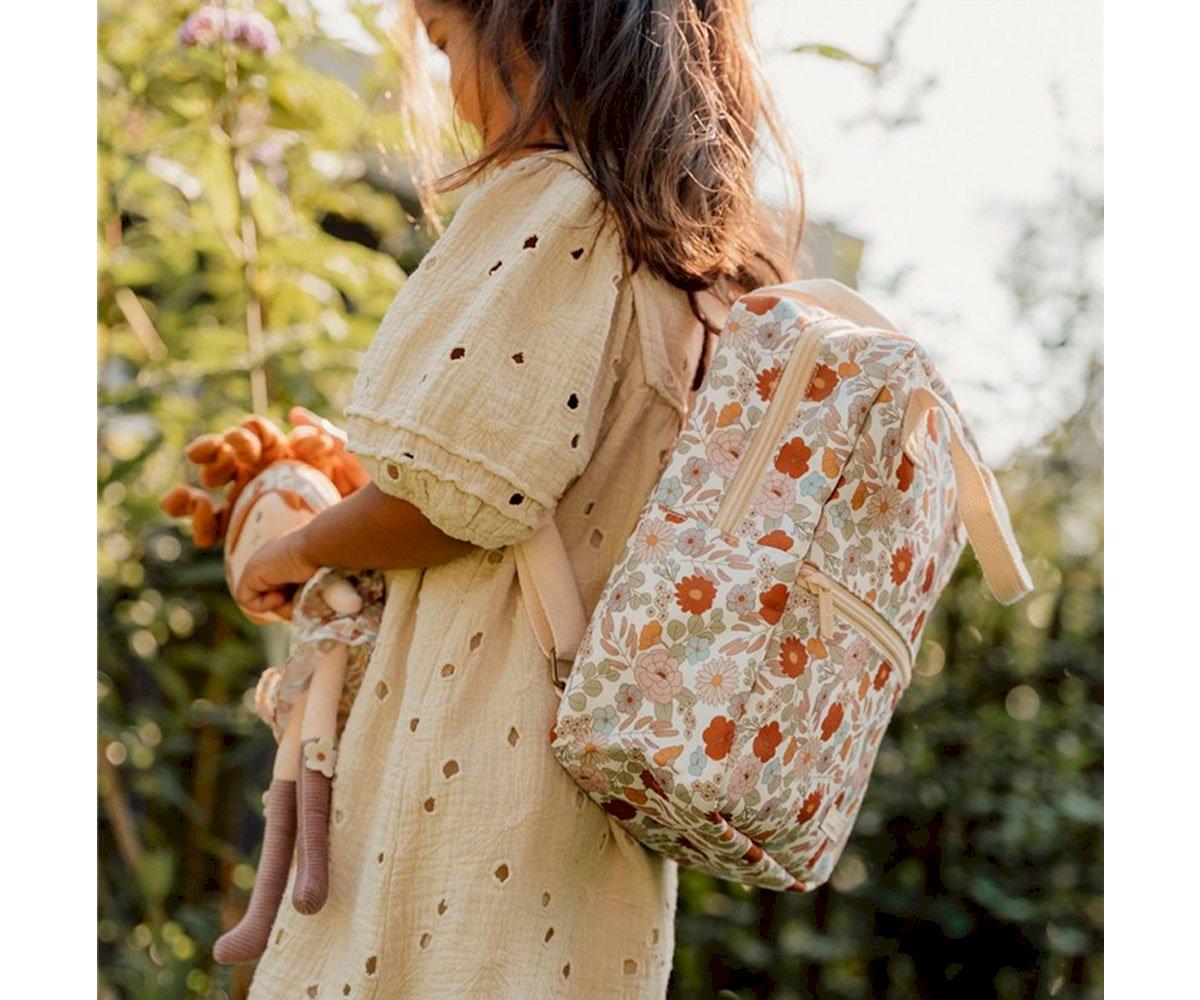 Mochila Escolar Grande Flower Print - Tutete