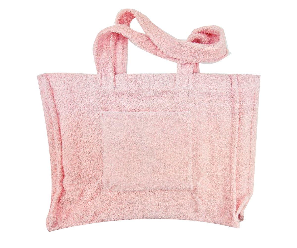 Sac De Plage Tissu Éponge Rose