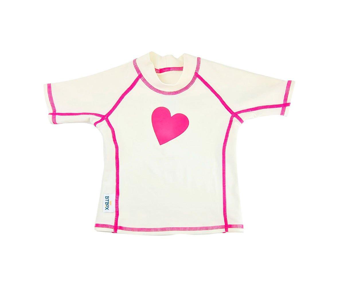 Camiseta Protección Solar Manga Corta Corazones