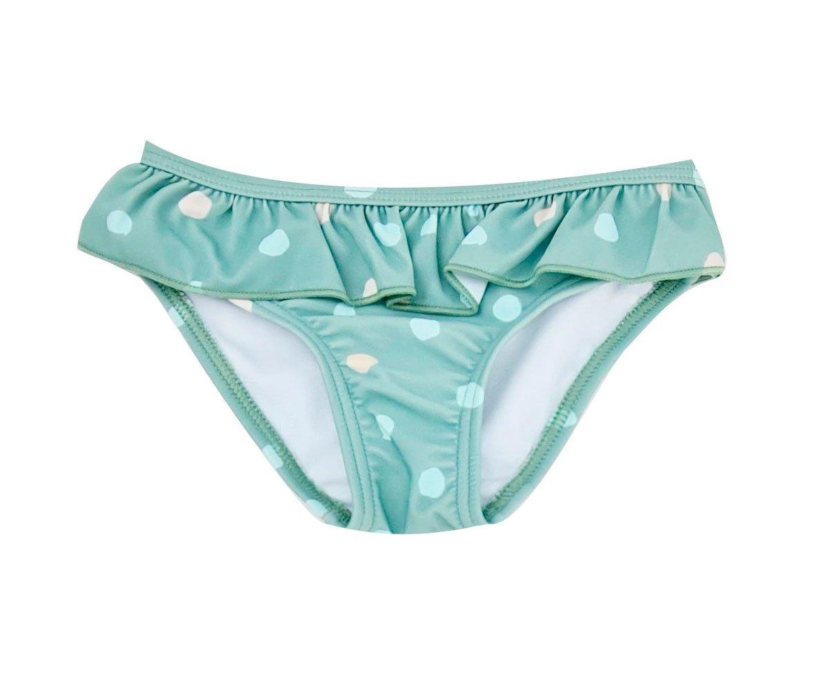 Slip De Bikini Avec Protection Solaire à Pois Mint