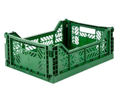 Cesta Pieghevole Lillemor Midi Dark Green