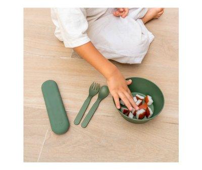 Set de 2 Juegos de Cubiertos  PLA  Green/Cream