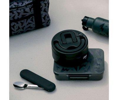 Cubiertos de Acero con Funda Negra