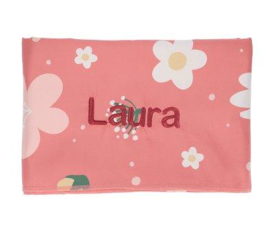Telo Microfibra Flowers Personalizzabile