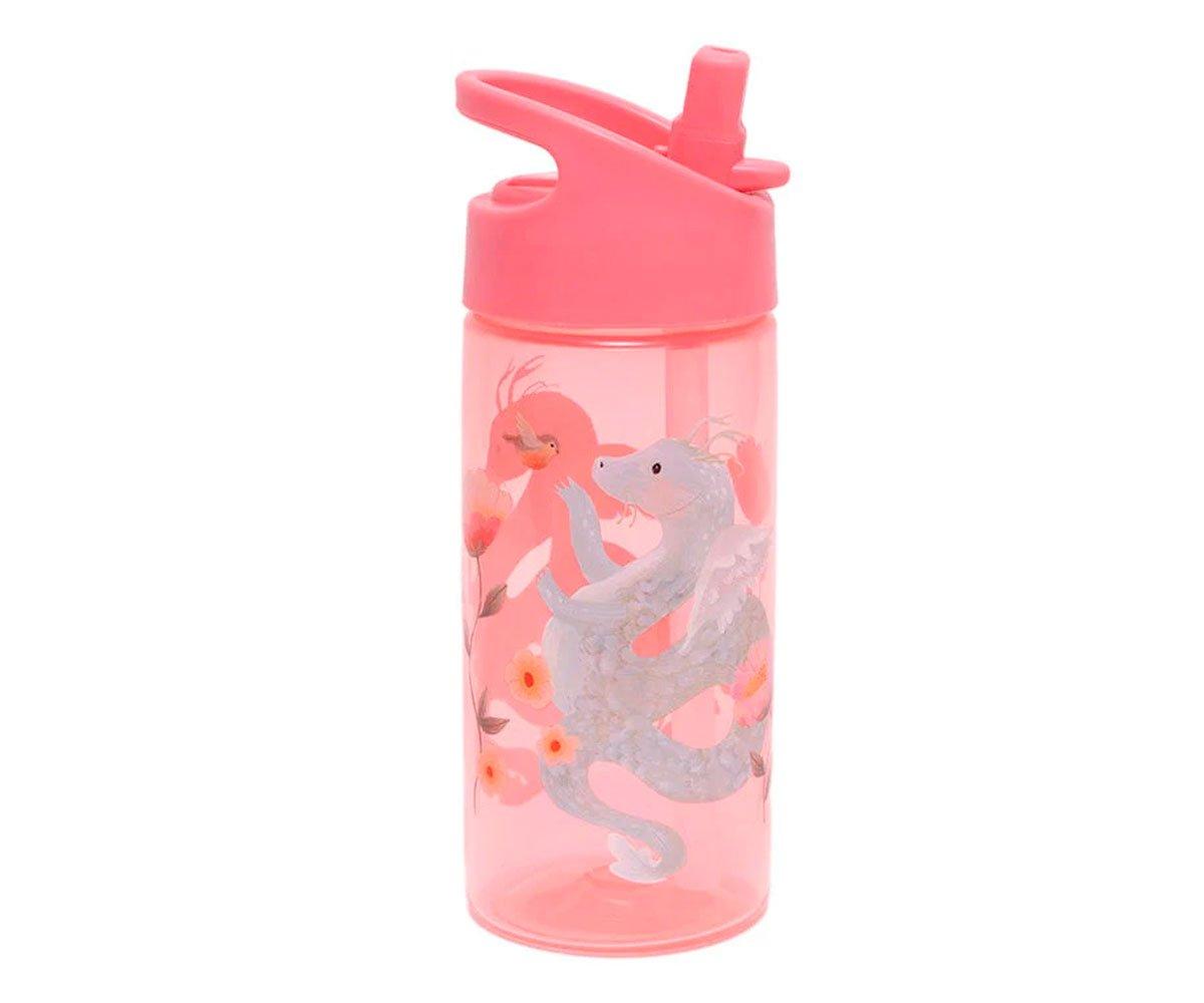 Botella Plástico Con Pajita Fairytale Dragon - Personalizado