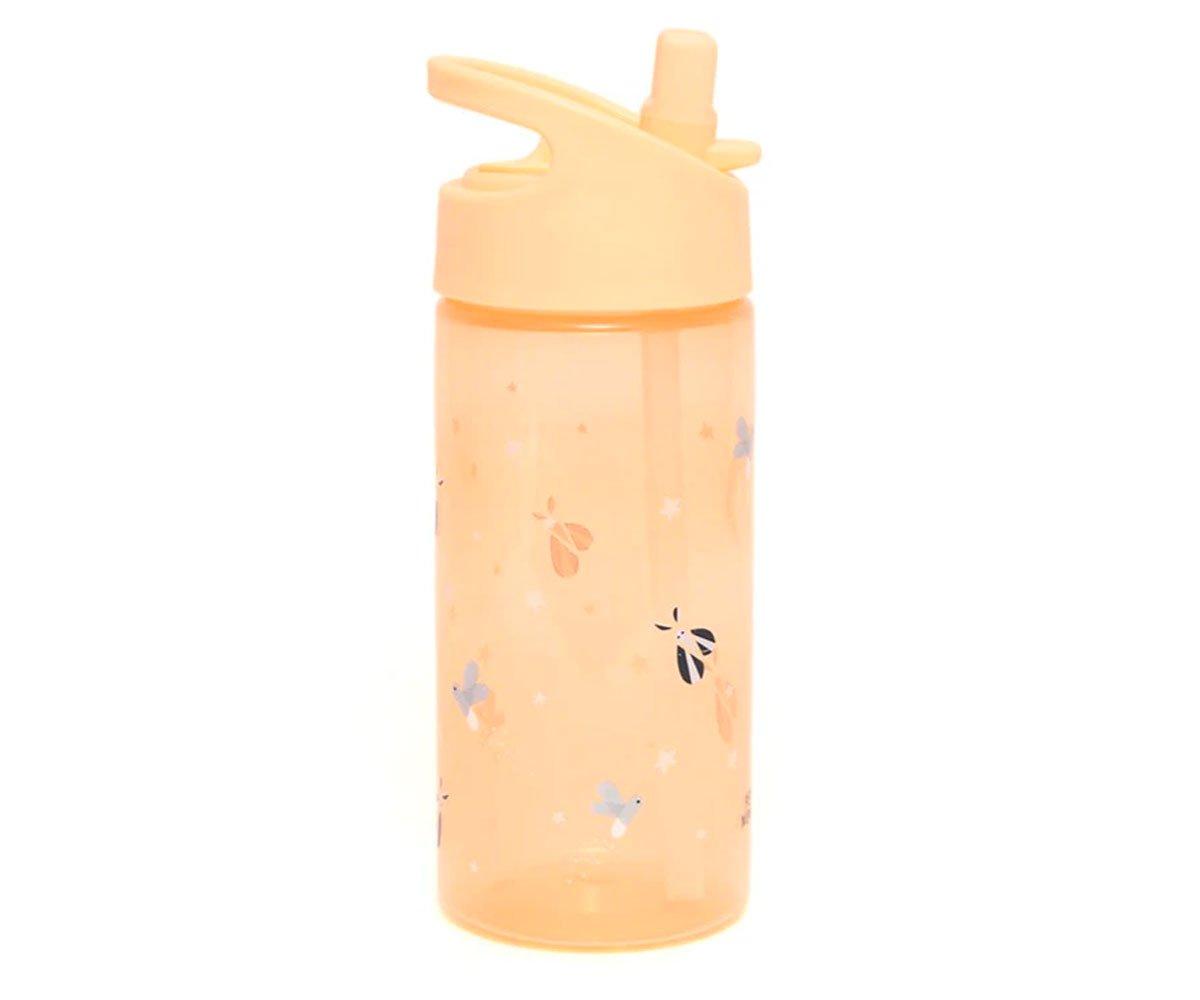 Botella Plástico Con Pajita Fox & Fireflies Personalizable