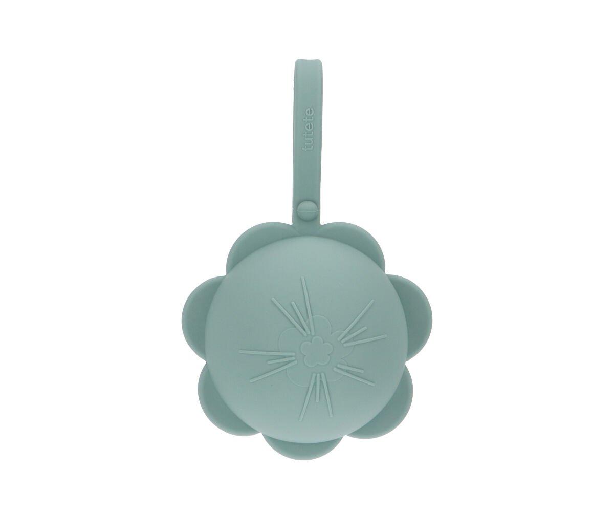 Étui à Tétine En Silicone Flower Light Sage