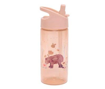 Bouteille en plastique avec paille Humming Bear personnalisable