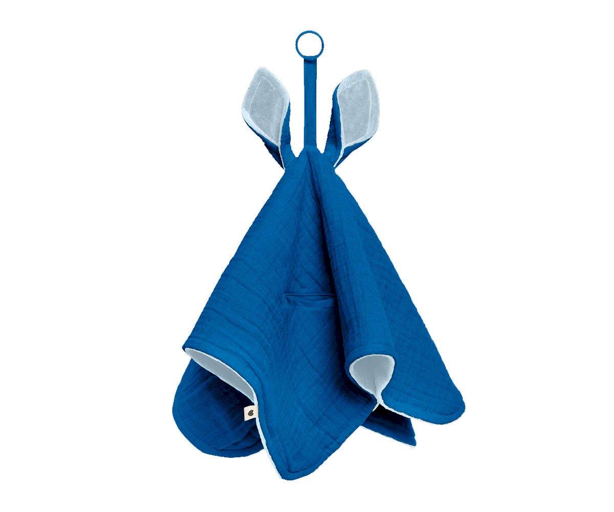 Doudou Kangaroo BIBS Cornflower