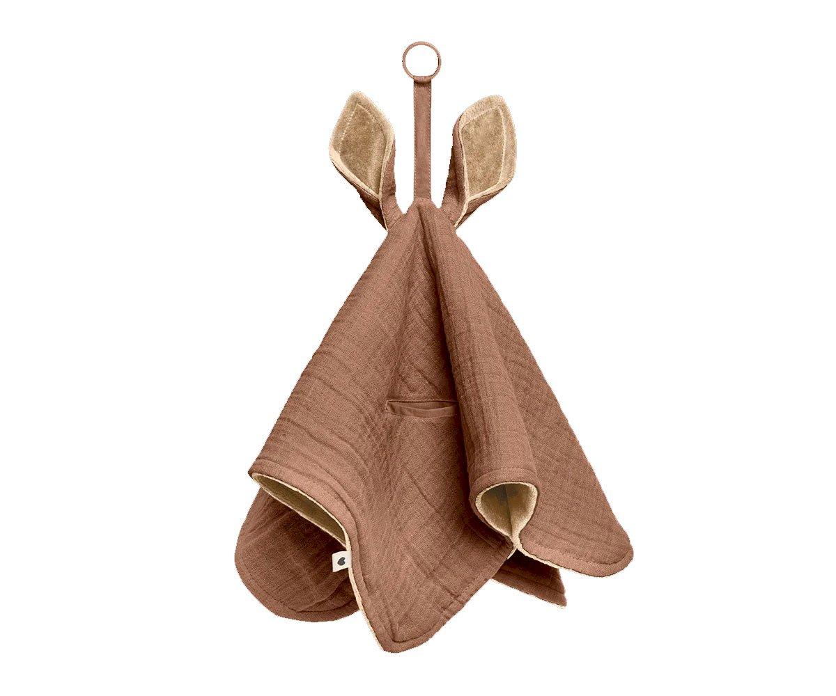 Doudou Kangaroo BIBS Dark Oak