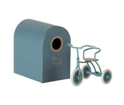 Triciclo Topini Maileg con Rimessa Petrol Blue