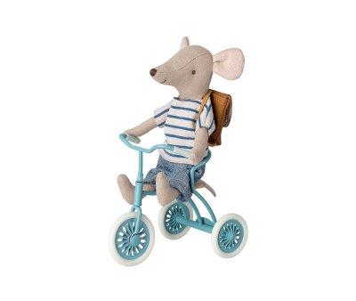 Triciclo Topini Maileg con Rimessa Petrol Blue