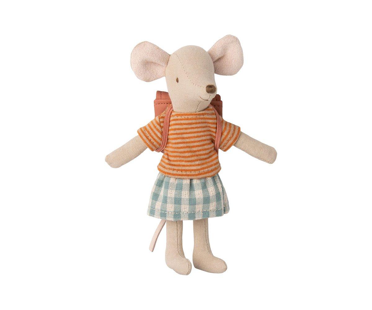 Topina Scuola Mouse Big Sister con Zainetto Rosa