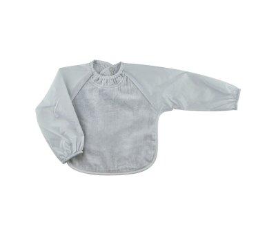 Silly Billyz Bib with Sleeves Gray +6M