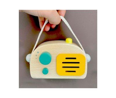 Radio de Madera Music Box Spring Song Caqui