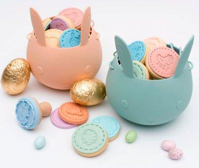 Balde de Pscoa Pistachio Silicone Bunny