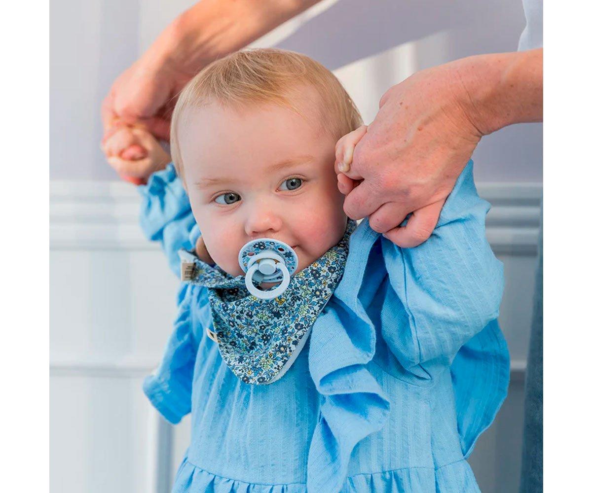 Bavoirs BIBS Liberty Camomille Lawn Baby Blue