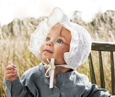 Gorro Bonnet Vintage Bordado Ingls