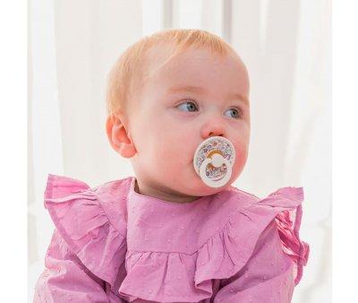 2 chupetas BIBS Colour Round Liberty Eloise Blush Mix