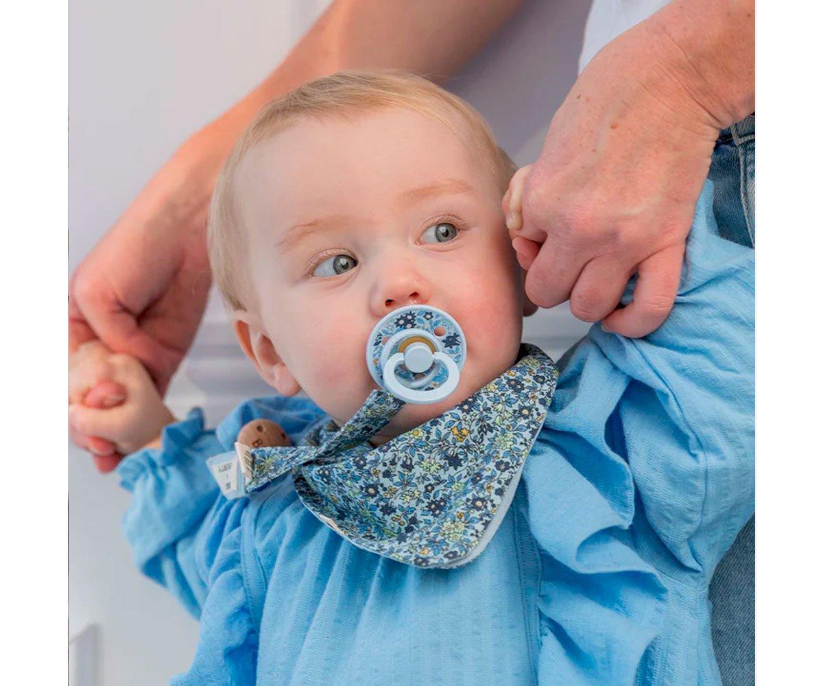 BIBS Chupetes – Colección Couture | Chupetes de bebé sin BPA | Fabricado en  Dinamarca | Juego de 2 chupetes premium color neblina | Tamaño 6-18 meses