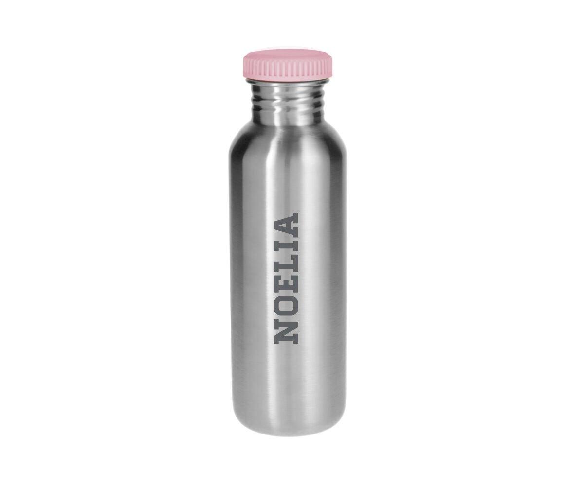 Garrafa de Ao Bsica Rosa Personalizvel  750ml