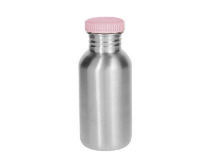 Botella Acero Bsica Rosa Personalizable 500ml