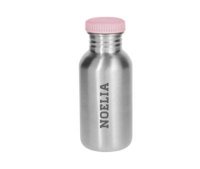 Botella Acero Bsica Rosa Personalizable 500ml