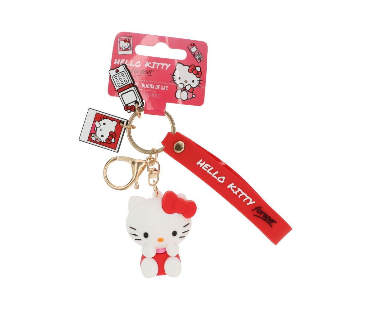 Porte-clés pendentif Hello Kitty Rouge - Tutete