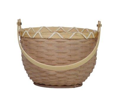 Cesta Piccola Blossom Light Grey