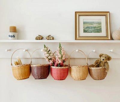 Cesta Piccola Blossom Light Grey