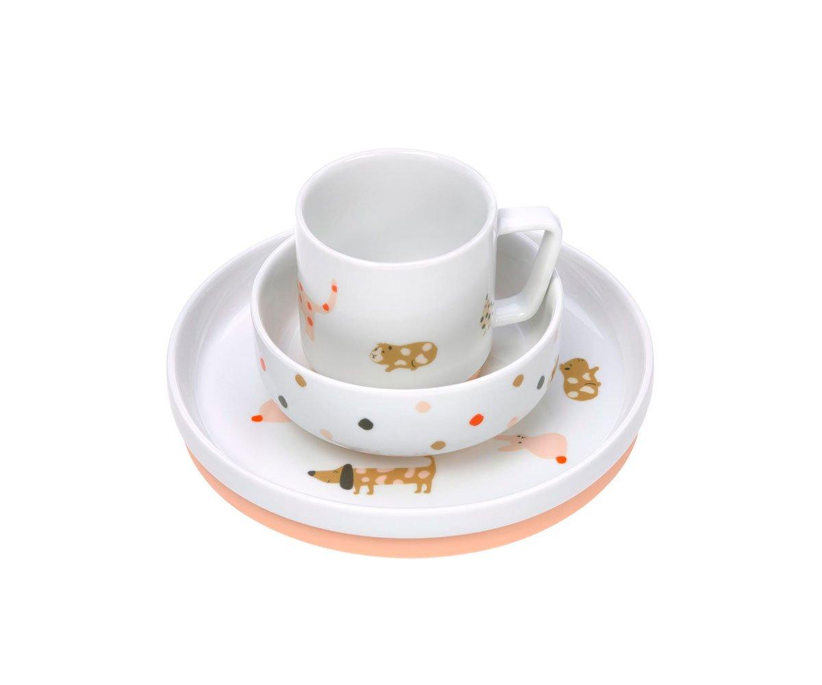 Vajilla 3 Piezas Porcelana Y Silicona Spicy Orange