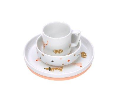 Stoviglie Porcellana 3 Pezzi Little Mateys Spicy Orange