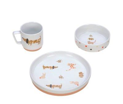 Stoviglie Porcellana 3 Pezzi Little Mateys Spicy Orange