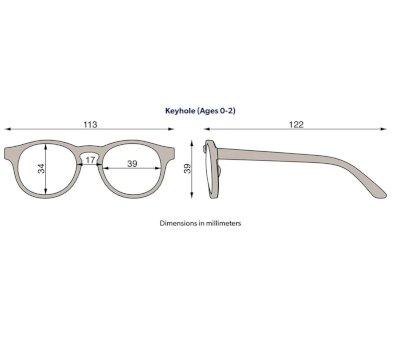 Gafas de Sol Flexibles Keyhole Irresistible Iris (0-24m)