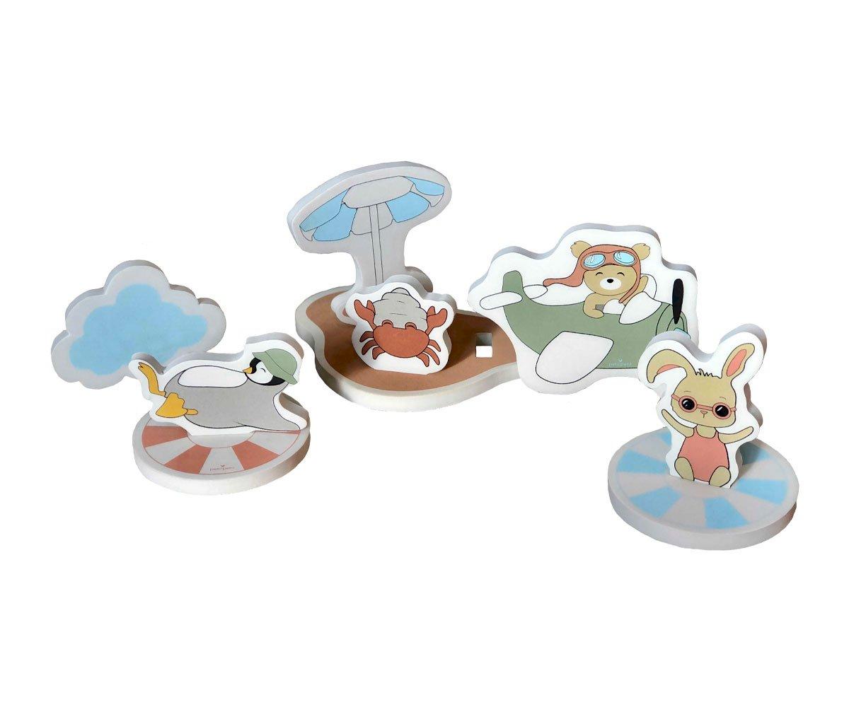 Set De Figuras Para Baño Foam Animales Mix