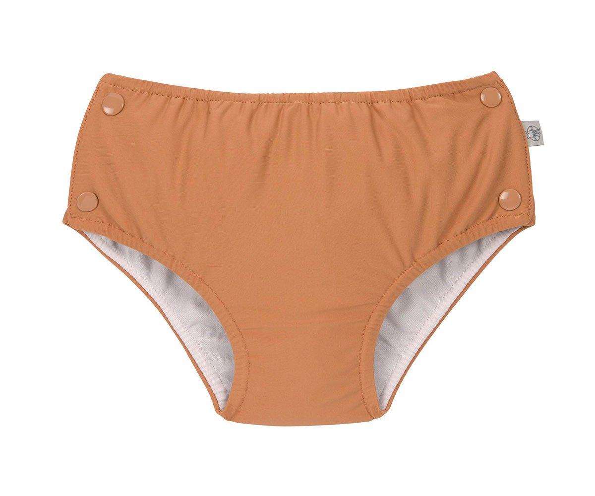 Couche Culotte De Bain à Boutons Caramel