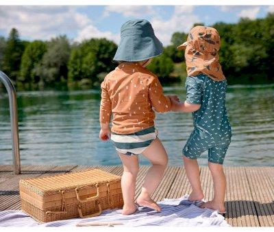 Braga Fralda de natao Stripes Milky Blue