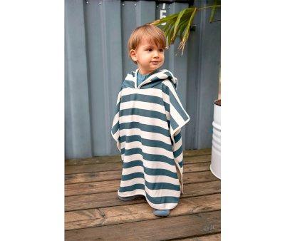 Poncho Lassig Stripes Milky Blue