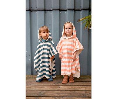 Poncho Lassig Stripes Milky Blue