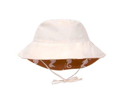 Chapu de praia reversvel Seahorse Caramel
