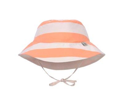 Chapu de praia reversvel Stripes Milky Peach