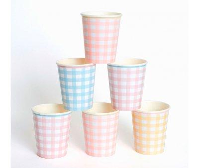 12 Vasitos Gingham