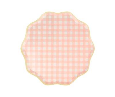 12 Piatti Carta Piccoli Gingham
