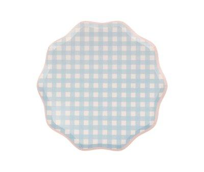 12 Piatti Carta Piccoli Gingham
