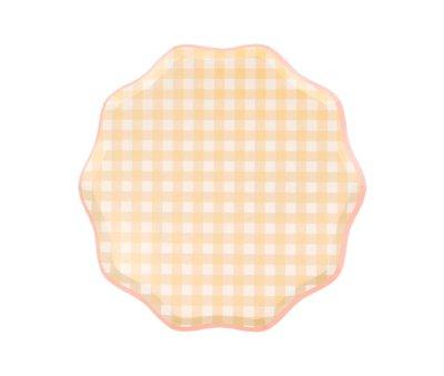 12 Piatti Carta Grandi Gingham