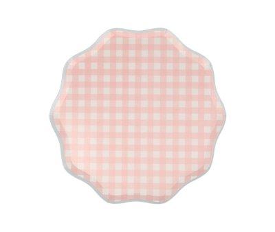 12 Piatti Carta Grandi Gingham