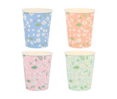 8 Bicchieri Carta Ditsy Floral