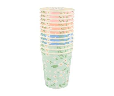 8 Bicchieri Carta Ditsy Floral