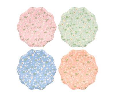 12 Piatti Carta Grandi Ditsy Floral